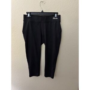 Fila Black Active Cropped Leggings‎ Womens Athletic Workout Capri
A731